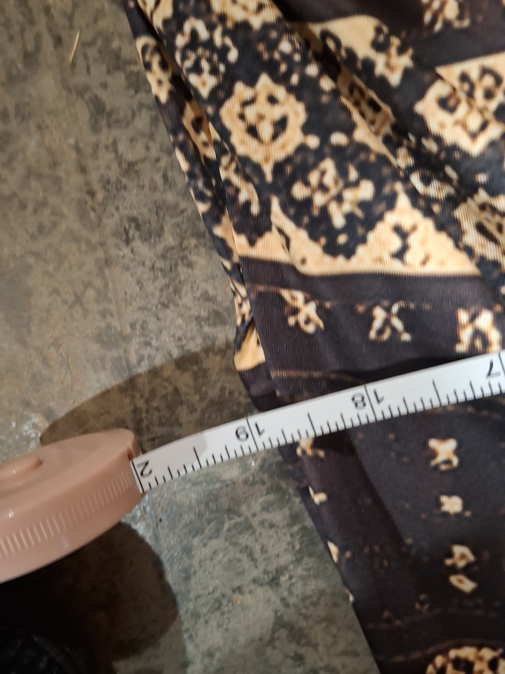 Plus Size Black Maxi Dress with Gold Medallion Print - Picture 3 of 9